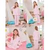 image:imageSWOMOG Girls Pajamas Set Kids Button Down Cute Print Pjs Sets Pant 2 Piece Soft Long Sleeve Sleepwear LoungewearPink Leopard