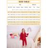 image:imageSWOMOG Girls Pajamas Set Kids Button Down Cute Print Pjs Sets Pant 2 Piece Soft Long Sleeve Sleepwear LoungewearRed