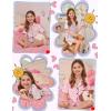 image:imageSWOMOG Kids Pajamas Sets 3PCS Short Sleeve Long Pants with Shorts Girls Boys Button Down PJS Cute Loungewear for 4T15YearsPink Leopard