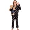 image:imageSWOMOG Kids Pajamas Sets Girls Boys Long Sleeve Sleepwear 2 Piece Lounge Sets Modal Button Down Pjs Set for 413 YearsAblack Bowknot