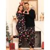 image:imageSWOMOG Matching Family Pajamas Christmas Pjs Long Sleeve Holiday Sleepwear Soft LoungewearChristmas Cupcake