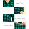 image:imageSWOMOG Matching Family Pajamas Christmas Pjs Long Sleeve Holiday Sleepwear Soft LoungewearGreen Black Plaid