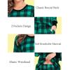 image:imageSWOMOG Matching Family Pajamas Christmas Pjs Long Sleeve Holiday Sleepwear Soft LoungewearGreen Plaid