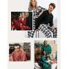 image:imageSWOMOG Matching Family Pajamas Christmas Pjs Long Sleeve Holiday Sleepwear Soft LoungewearGreen Plaid