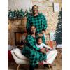 image:imageSWOMOG Matching Family Pajamas Christmas Pjs Long Sleeve Holiday Sleepwear Soft LoungewearGreen Plaid