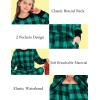 image:imageSWOMOG Matching Family Pajamas Christmas Pjs Long Sleeve Holiday Sleepwear Soft LoungewearGreen Plaid