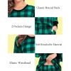 image:imageSWOMOG Matching Family Pajamas Christmas Pjs Long Sleeve Holiday Sleepwear Soft LoungewearGreen Plaid