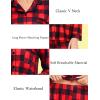 image:imageSWOMOG Matching Family Pajamas Christmas Pjs Long Sleeve Holiday Sleepwear Soft LoungewearRed Black Plaid
