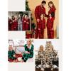 image:imageSWOMOG Matching Family Pajamas Christmas Pjs Long Sleeve Holiday Sleepwear Soft LoungewearRed Black Plaid