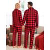 image:imageSWOMOG Matching Family Pajamas Christmas Pjs Long Sleeve Holiday Sleepwear Soft LoungewearRed Black Plaid