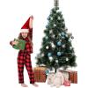 image:imageSWOMOG Matching Family Pajamas Christmas Pjs Long Sleeve Holiday Sleepwear Soft LoungewearRed Black Plaid