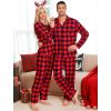 image:imageSWOMOG Matching Family Pajamas Christmas Pjs Long Sleeve Holiday Sleepwear Soft LoungewearRed Black Plaid