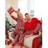 image:imageSWOMOG Matching Family Pajamas Christmas Pjs Long Sleeve Holiday Sleepwear Soft LoungewearRed Green Plaid