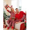 image:imageSWOMOG Matching Family Pajamas Christmas Pjs Long Sleeve Holiday Sleepwear Soft LoungewearRed Green Plaid