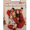 image:imageSWOMOG Matching Family Pajamas Christmas Pjs Long Sleeve Holiday Sleepwear Soft LoungewearRed Plaid