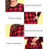 image:imageSWOMOG Matching Family Pajamas Christmas Pjs Long Sleeve Holiday Sleepwear Soft LoungewearRed Plaid