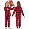 image:imageSWOMOG Matching Family Pajamas Christmas Pjs Long Sleeve Holiday Sleepwear Soft LoungewearRed Plaid