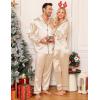 image:imageSWOMOG Matching Family Pajamas Set Women amp Men amp Kids Silk Satin Pjs 2 Pcs Long Sleeve Button Down Sleepwear with 2 PocketsChampagne