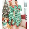 image:imageSWOMOG Matching Family Pajamas Sets Christmas Couple PJs Holiday Onesise Nightwear Household Sleepwear Sets with Pet bibsGreen Bibs Pet