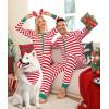 image:imageSWOMOG Matching Family Pajamas Sets Christmas Couple PJs Holiday Onesise Nightwear Household Sleepwear Sets with Pet bibsRed Bibs Pet