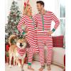 image:imageSWOMOG Matching Family Pajamas Sets Christmas Couple PJs Holiday Onesise Nightwear Household Sleepwear Sets with Pet bibsRed Bibs Pet
