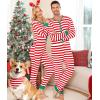 image:imageSWOMOG Matching Family Pajamas Sets Christmas Couple PJs Holiday Onesise Nightwear Household Sleepwear Sets with Pet bibsRed Bibs Pet