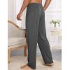image:imageSWOMOG Mens Modal Pajama Pants Soft Lounge Pants Sleep Pj Bottoms with Button Fly amp Drawstring amp PocketsDeep Grey