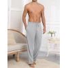 image:imageSWOMOG Mens Modal Pajama Pants Soft Lounge Pants Sleep Pj Bottoms with Button Fly amp Drawstring amp PocketsGrey