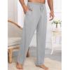 image:imageSWOMOG Mens Modal Pajama Pants Soft Lounge Pants Sleep Pj Bottoms with Button Fly amp Drawstring amp PocketsGrey
