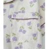 image:imageSWOMOG Women 2 Piece Pajamas Sets Short Sleeve Pj Sets Cute Printed Sleepwear Button Down Shirt with Lounge Shorts SetBeige Flower