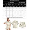 image:imageSWOMOG Women 2 Piece Pajamas Sets Short Sleeve Pj Sets Cute Printed Sleepwear Button Down Shirt with Lounge Shorts SetBeige Heart
