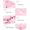 image:imageSWOMOG Women 4Pcs Silk Pajamas Set Button Down Sleepwear Loungewear Pj Sets for Ladies NightwearPink