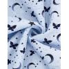 image:imageSWOMOG Womens 2 Piece Pajama Sets Shorts Sleeve Pajamas Cute Pj Set Lounge Matching Pjs Button Shirt with Long PantsBlue Butterfly