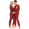 image:imageSWOMOG Womens Matching Family Pajama Sets Christmas Couple Long Sleeve PJs Holiday 2 PCS Sleepwear Set Household Long Pants