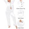 image:imageSWOMOG Womens Plus Size Pajamas Silky Pajama Set Button Down Sleepwear Classic Silk Pj Set Ladies Two Piece Loungewear SetPippingsnow White