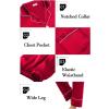 image:imageSWOMOG Womens Satin Pajamas Long Sleeve Sleepwear Silk Soft Button Down Loungewear Pjs Set SXXLA  Reda