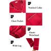 image:imageSWOMOG Womens Satin Pajamas Long Sleeve Sleepwear Silk Soft Button Down Loungewear Pjs Set SXXLRed