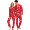 image:imageSWOMOG Christmas Family Matching Pajamas Long Sleeve Pj Set Festival Party Comfy Sleepwear with Button