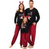 image:imageSWOMOG Family Christmas Pjs Matching Sets Christmas Pajamas for Family Xmas Jammies Set Christmas Holiday SleepwearZ  Merry Christmas Printpullover