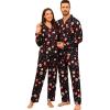 image:imageSWOMOG Matching Family Pajamas Christmas Pjs Long Sleeve Holiday Sleepwear Soft LoungewearChristmas Black Cupcake