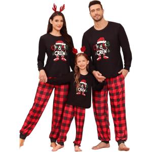 image:imageSWOMOG Family Christmas Pjs Matching Sets Christmas Pajamas for Family Xmas Jammies Set Christmas Holiday SleepwearZ  Red Santa Clauspullover