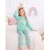 image:imageSWOMOG Girls Comfy Pajama Pants UltraSoft Long Lounge Pj Bottoms with Pockets for Lounge SleepoversBlue Daisy