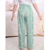 image:imageSWOMOG Girls Comfy Pajama Pants UltraSoft Long Lounge Pj Bottoms with Pockets for Lounge SleepoversBlue Daisy
