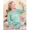 image:imageSWOMOG Girls Comfy Pajama Pants UltraSoft Long Lounge Pj Bottoms with Pockets for Lounge SleepoversBlue Daisy