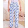 image:imageSWOMOG Girls Comfy Pajama Pants UltraSoft Long Lounge Pj Bottoms with Pockets for Lounge SleepoversBlue Money