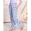 image:imageSWOMOG Girls Comfy Pajama Pants UltraSoft Long Lounge Pj Bottoms with Pockets for Lounge SleepoversBlue Money