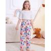image:imageSWOMOG Girls Comfy Pajama Pants UltraSoft Long Lounge Pj Bottoms with Pockets for Lounge SleepoversButterfly
