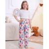 image:imageSWOMOG Girls Comfy Pajama Pants UltraSoft Long Lounge Pj Bottoms with Pockets for Lounge SleepoversButterfly