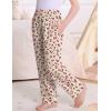 image:imageSWOMOG Girls Comfy Pajama Pants UltraSoft Long Lounge Pj Bottoms with Pockets for Lounge SleepoversChampagne Leopard