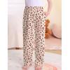 image:imageSWOMOG Girls Comfy Pajama Pants UltraSoft Long Lounge Pj Bottoms with Pockets for Lounge SleepoversChampagne Leopard